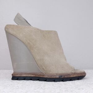 Camilla Skovgaard Slingback Wedge Heel Open Toe Pumps